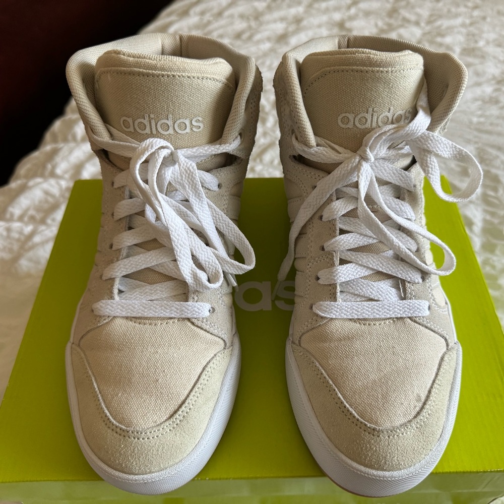 🦴 Adidas NEO Raleigh High Top Mid - Bone White - Women’s 6.5 🦴